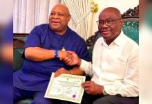 Governor Ademola Adeleke Visits Nyesom Wike After Re-election