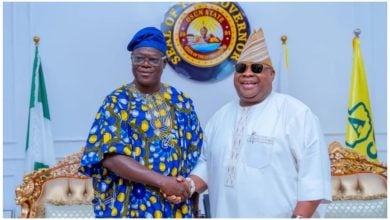Senator Ajibola Basiru; Governor Ademola Adeleke