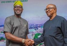 Seyi Makinde with Peter Obi