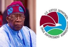 President Bola Tinubu; United States Drug Enforcement Administration (DEA)