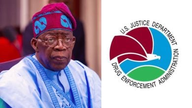 President Bola Tinubu; United States Drug Enforcement Administration (DEA)