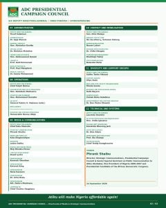 Full List: El-Rufai Named As Atiku Unveils ADC Campaign Council Ahead Of 2027