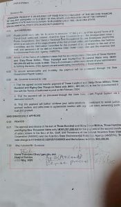 Document Released by Anambra Govt Regarding Peter Obi's tenure loans