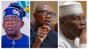 Bola Tinubu; Peter Obi; Atiku Abubakar