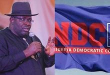 Henry Seriake Dickson; NDC logo