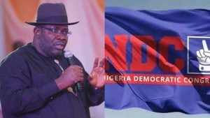 Henry Seriake Dickson; NDC logo