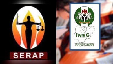 File: SERAP; INEC logo