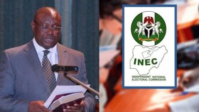 Festus Okoye; INEC logo