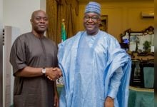 Oyo State Governor, Seyi Makinde and Dr. Gbenga Olawepo-Hashim