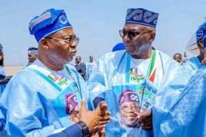 File: Tinubu, Shettima Arrive Kaduna For Campaign Flag-Off