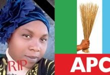 Former APC Women Leader, Mrs Jamima Dutse