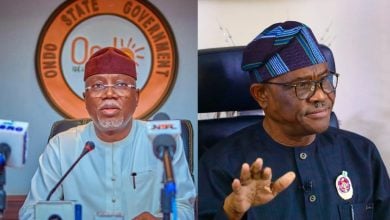 Ondo Governor Lucky Aiyedatiwa; FCT Minister Nyesom Wike