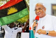 Governor Hope Uzodimma; IPOB Flag