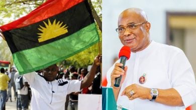 Governor Hope Uzodimma; IPOB Flag