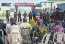 Military Retirees Protest, Block Pensions Board Entrance in Abuja