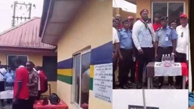 Picture of the handing over ceremony of the renovated police station in Rivers