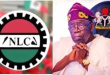 NLC Logo; President Bola Tinubu