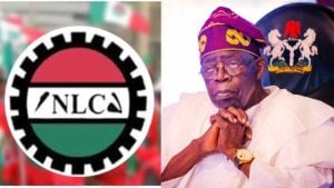 NLC Logo; President Bola Tinubu