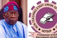 President Bola Tinubu; Non-Teaching Staff Union of Polytechnics (NOTSUP)