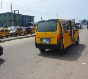 File: Commercial motorists on LASU-Igando road