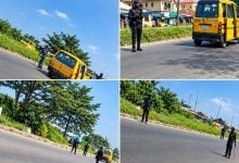 Police at different checkpoints
