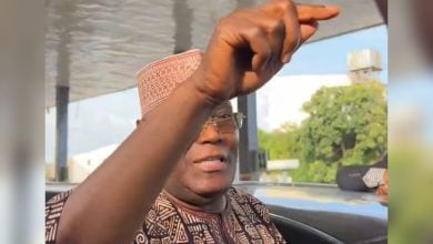 ADC presidential candidate, Atiku Abubakar, and his running mate, Rotimi Amaechi made a stop at a petrol station