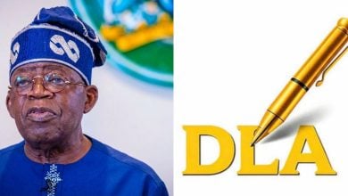 President Bola Tinubu; DLA logo
