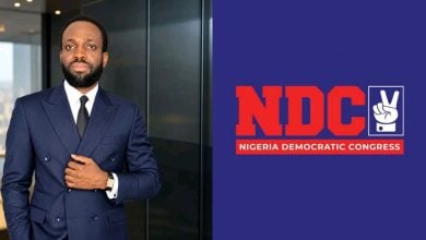Rollins Offia Nwali; NDC logo